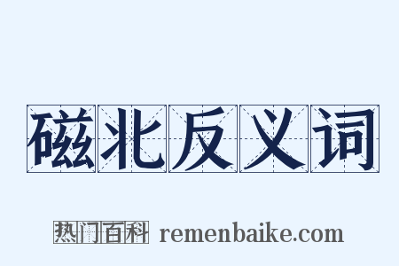 磁北反义词是什么意思的图片